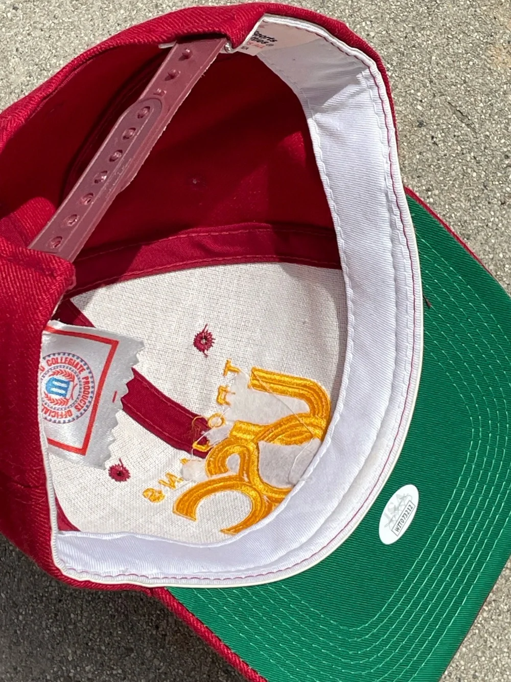 Vtg 80’s USC Keyshawn Johnson Signed Official NCAA College Snapback Hat JSA Cert